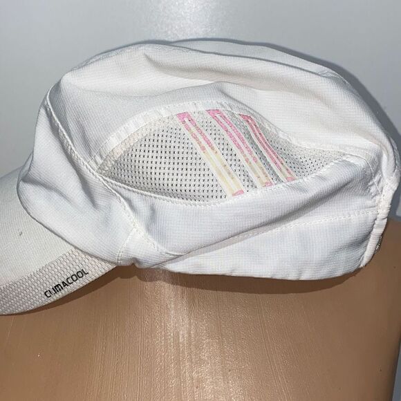 Adidas Women's Baseball Cap Climacool Adjustable Strap Logo White One Size - Picture 4 of 6